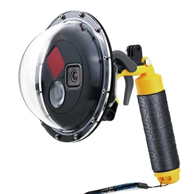 Image of SOONSUN Dome Port for GoPro HERO 9 10 11 12 13 Black, Underwater Lens with Waterproof Housing Case Built in Switchable Red Filter, 10x Close up Macro Filter and Standard Mode
