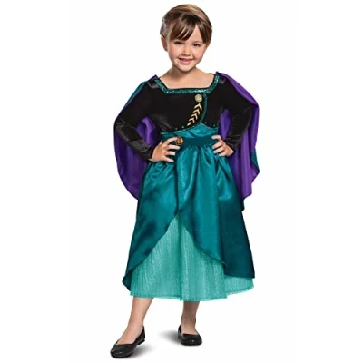 Image of Disney Official Deluxe Anna Dress Frozen Costume Kids, 2 Fancy Up Size S