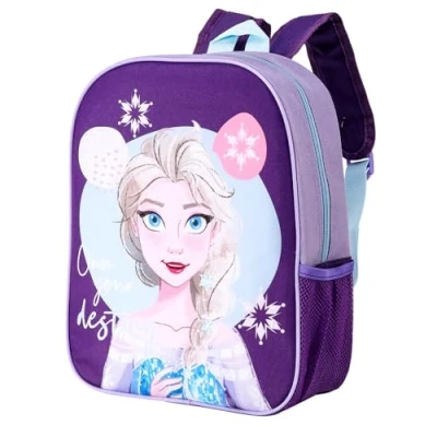 Image of Disney Frozen Kids Childrens Backpack School Rucksack Travel Bag Boys Girls with side mesh pocket