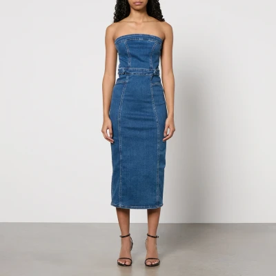 Image of Good American Stretch Denim Midi Dress XL