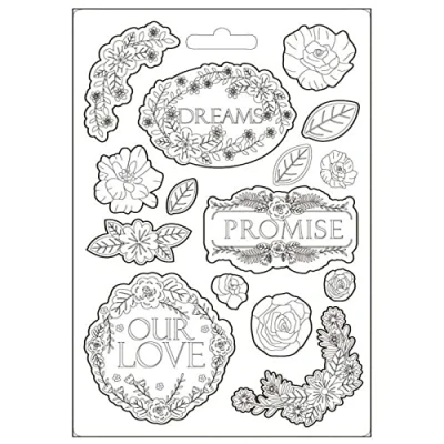 Image of Stamperia Soft Mould Garden of Promises Dreams