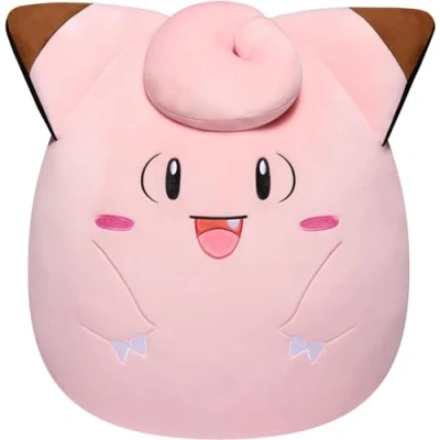 Image of Squishmallows Pokemon Squad 10 Inch Ultrasoft Animal Collectible Pillow, Official KellyToy (Clefairy), SQPK00011