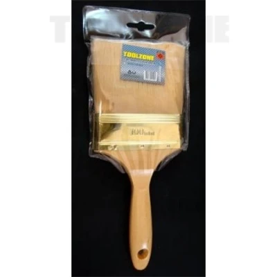 Image of Toolzone 24 Piece 4&quot; Nylon Paint Brush Wood Handle
