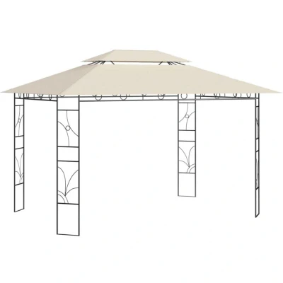 Image of vidaXL Gazebo 4x3x2.7 m Cream 160 g/m²