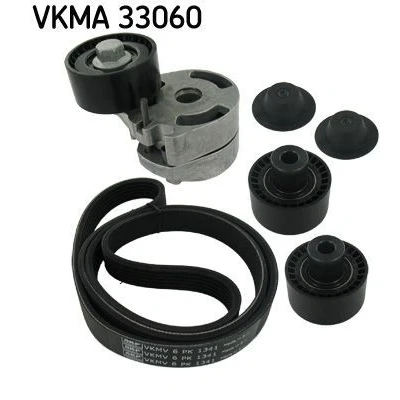 Image of 046903137N, 074145933N V ribbed belt set SKF VKMA 33060 CITROËN: Berlingo / First I, I Van, C3 Hatchback
