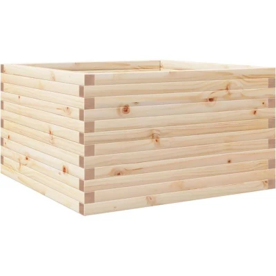 Image of vidaXL Garden Planter 80x80x46 cm Solid Wood Pine