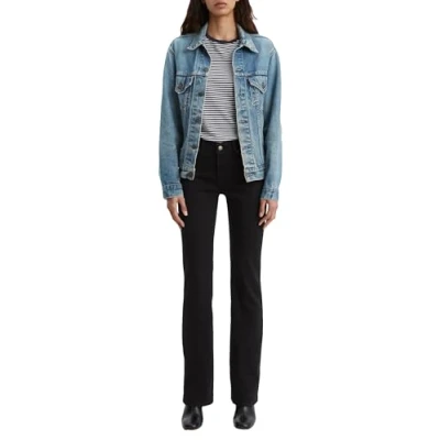 Image of Levi&#039;s Women&#039;s Classic Bootcut Jeans, Soft Black, 28W / 30L