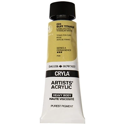 Image of Daler Rowney Cryla Acrylic 75 ml Buff Titanium, Professional Artists