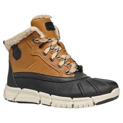 Image of Geox J FLEXYPER BOY B ABX Ankle Boot, DK Yellow/Black, 4.5 UK