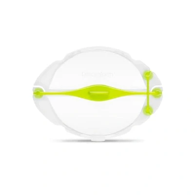 Image of Dreamfarm Savel Food Safe, Flexible Plastic Fruit &amp; Vegetable Storage Cover Clear Green