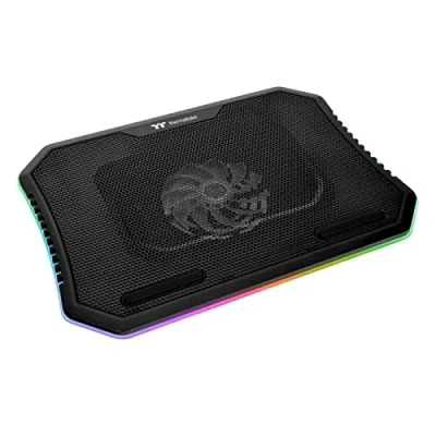 Image of Thermaltake Massive 12 RGB Steel Mesh Panel with 1 x 120mm Fan, 256 Color Spectrum, 10&quot; 15&quot; Notebook Cooler CL N020 PL12SW A