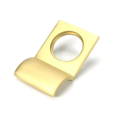 Image of From the Anvil Rim Cylinder Pull Satin Brass