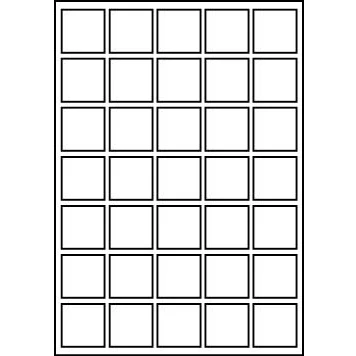 Image of 500 Sheets of A4 Labels 35 Per Sheet Size 35x35mm QR