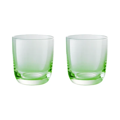 Image of Denby Casual Glass Green Small Tumbler Set Of 2