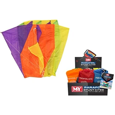 Image of M.Y Nylon Parafoil Stunt Kite 60 x 51 cm Kids Toys Outdoor, Park, Beach