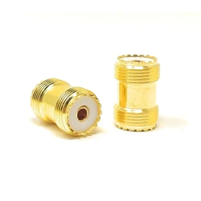 Image of Maincore UHF PL 259 Female to Socket Coaxial Adaptor Connector Coupler Cable Joiner Antenna Adapter (2pcs)