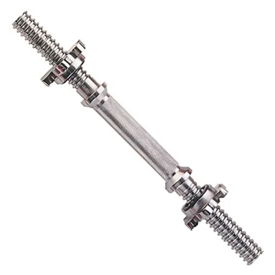 Image of York Fitness Standard 1 Inch Spinlock Dumbbell Bar with Collars