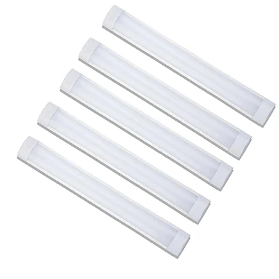Image of Brightex, Pack of 5 Led Batten Light 4FT 50W 6000 Lumen Tube Strip Lights Fitting Office Ceiling Mount Garage Home Company Wall Lamp Cool White 7000K