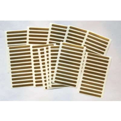 Image of 144 Gold Stickers Sticky Coloured Self Adhesive Labels for Colour Coding