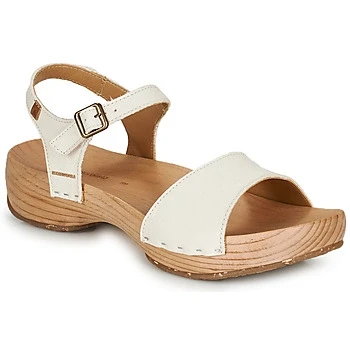 Image of El Naturalista Women&#039;s Shokunin Heeled Sandal, White, 6 UK