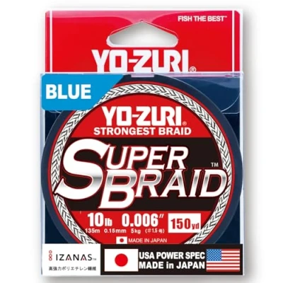 Image of Yo Zuri Superbraid 150 yd Floating Braid, Blue, 10 lb