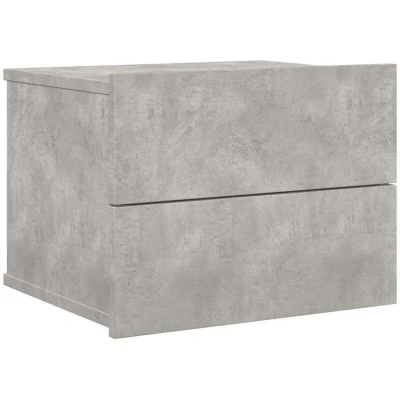 Image of vidaXL Bedside Cabinet Concrete Grey 40x30x30 cm Engineered Wood