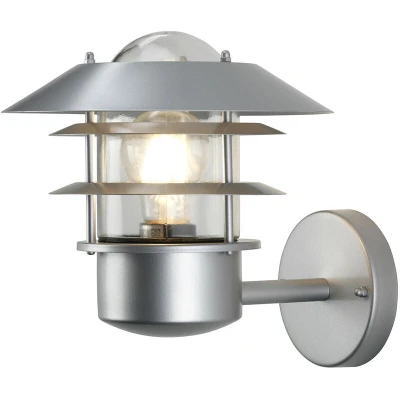 Image of Helsingor 1 Light Outdoor Wall Lantern Silver, 304 SS IP44, E27