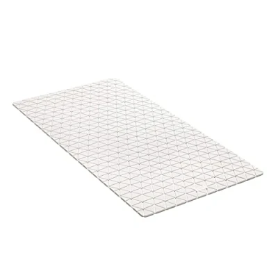 Image of TATAY Bath Mat, Rubber, White, 72 x 36 cm