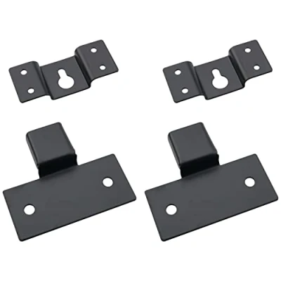 Image of WHYHKJ 2 Sets Wall Mount Hook Speaker Hangers Plate Connector Heavy Duty Hanging Brackets for Surround Sound Box Audio