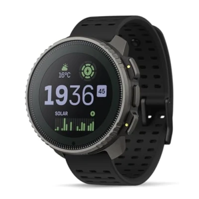Image of Vertical GPS Watch Titanium Solar Black