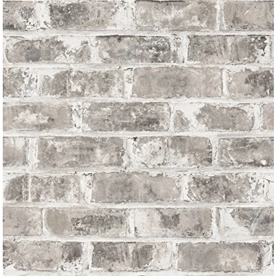 Image of Urban Walls UW24761 Warehouse Brick Sidewall, Grey