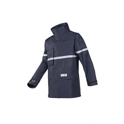 Image of SIOEN 7240A2LE9BS03XL Newton Rain Jacket with ARC Protection, Class 2, 3X Large, Blue