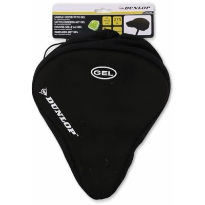 Image of DUNLOP Sport Saddle Cover for Bicycle, Black, 27 x 24 cm