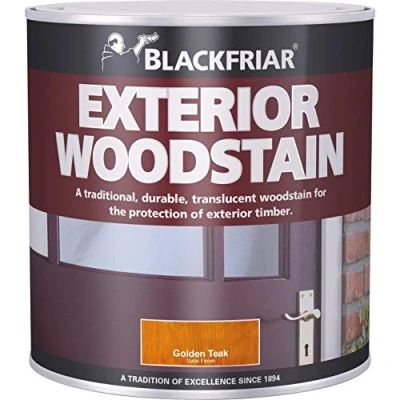 Image of Blackfriar BKFTEWSRM1L Traditional Exterior Woodstain, 1 Litre, Rich Mahogany