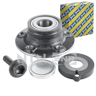 Image of 8E0407643A, 8E0407643B, 8K0501249, 8K0501611B, 8K0505491A Wheel bearing kit SNR R157.44 with rubber mount, integrated magnetic sensor ring
