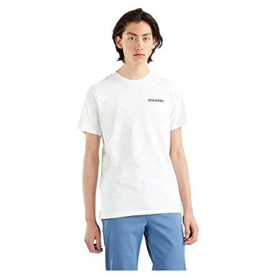 Image of Dockers Men&#039;s Logo Tee T Shirt, White + Stencil, XXL UK