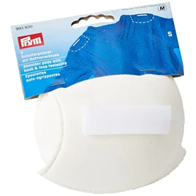 Image of Prym Shoulder Pads Raglan with Hook and Loop Fastening Black, M L 115 x 150 11 mm, Schwarz, 2 Stück