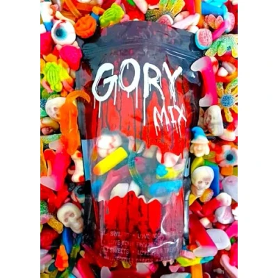 Image of 1kg Gory Halloween Jelly Sweet Pick N Mix Resealable Pouch Novelty Trick or Treat Candy
