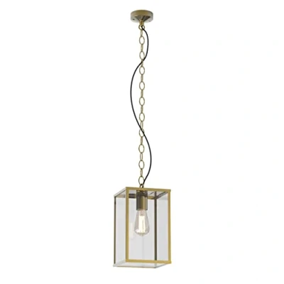 Image of Homefield Outdoor Pendant Natural Brass IP44, E27