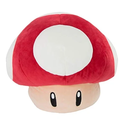 Image of Mario Kart T12955A Peluche Mochi Champignon 40 cm Club Mocchi 40cm Super Red Mushroom Extra Large Plush, Multicolour