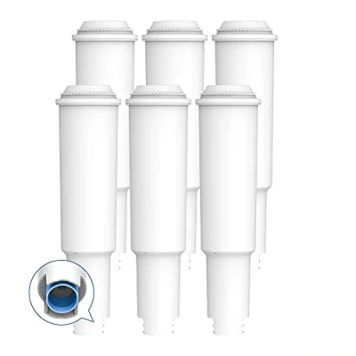 Image of AQUA CREST White Coffee Maker Water Filter, Replacement for Jura® 60209 Claris® White, 64553, 7520, 68739 Including Various Models of Capresso®, Impressa®, 6 Pack