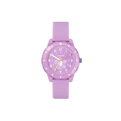 Image of Lacoste Analogue Quartz Watch for Kids Mini Tennis Collection with Purple Silicone Bracelet 2030062