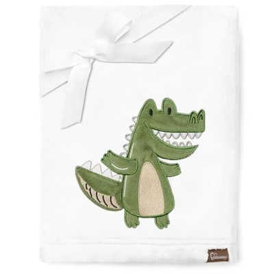 Image of Be Mammy Warm Children Baby Cosy Blanket Gift BE20 168 (White Crocodile)