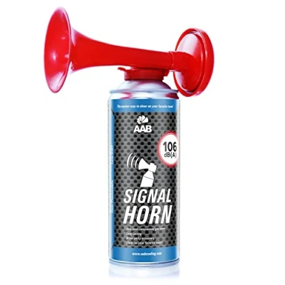 Image of AABCOOLING Signal Horn Loud Air Horn, Blower, Fog Long Lasting Football Sport Accessory, Supporters Fan Noisemaker, Up to 120 Short Sound Signals