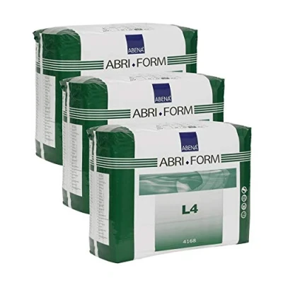 Image of Abena Abri Form Comfort Plastic Backed Briefs, Level 4, (Medium to Large Sizes) Large, 36 Count