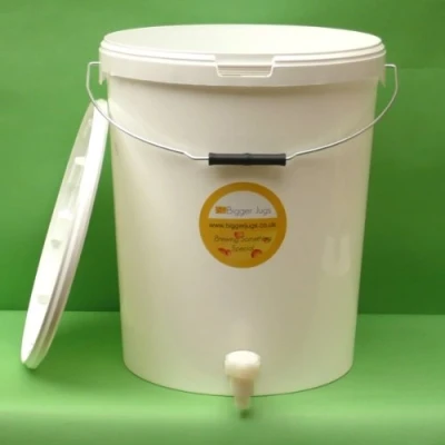 Image of 25 Litre Fermentation Vessel/Bucket/Bin with tap + airlock
