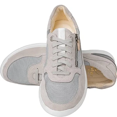 Image of Ganter Women&#039;s Helen H Sneaker, Lightgrey, 9.5 UK
