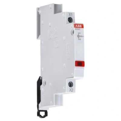 Image of ABB E219 C LED red indicator light for distribution board 115 250V AC (2CCA703401R0001)