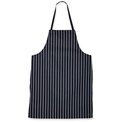 Image of Genware NEV NA11 Butchers Stripe Apron, PVC, Waterproof, 72 cm x100