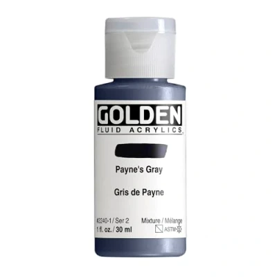Image of Pro Art Paynes Gry Golden Fluid Acrylic, Multicolour, 29.6 ml (Pack of 1)